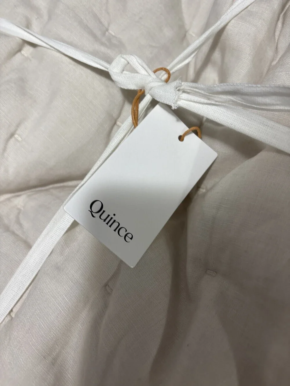 Quince European Linen Dream Quilt Full Queen Sand 88x92 NWT Linen New with Tags
